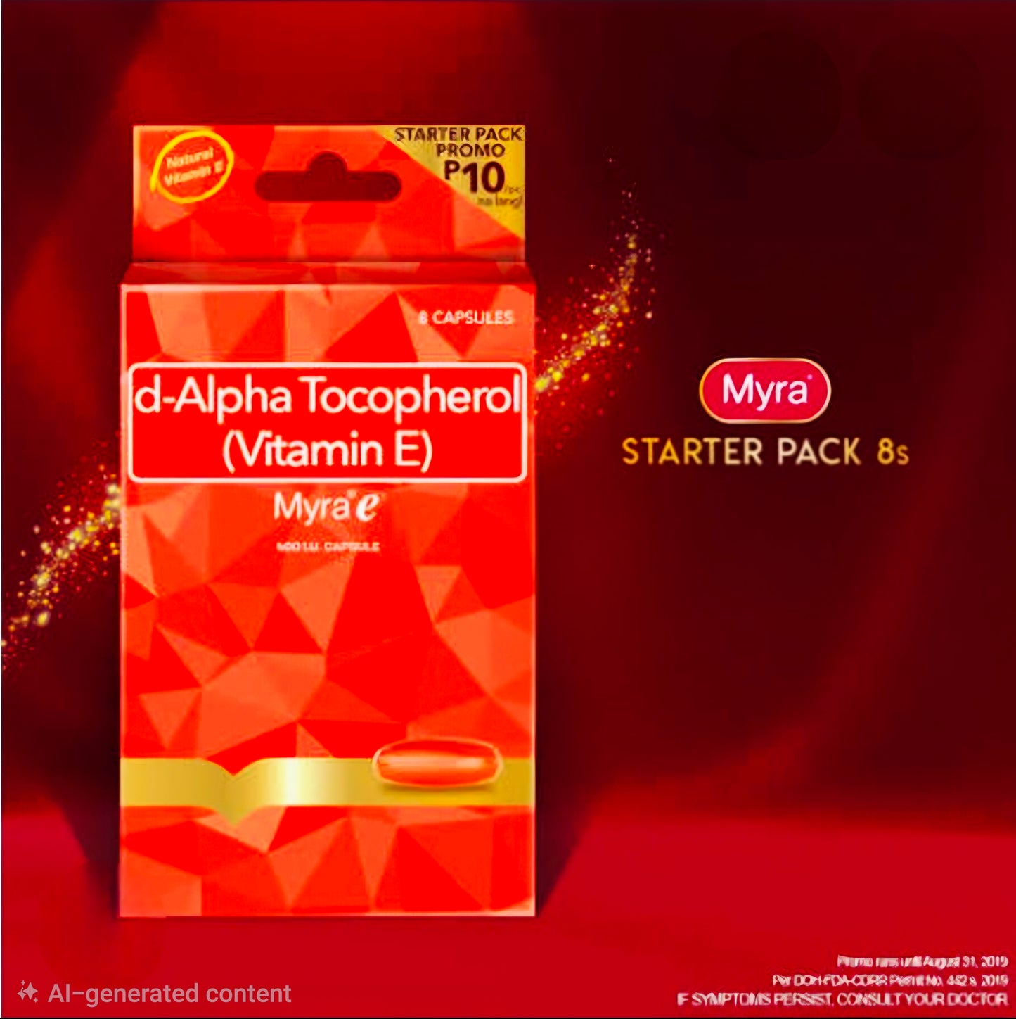 MYRA-E VITAMIN E  8-capsules STARTER PACK