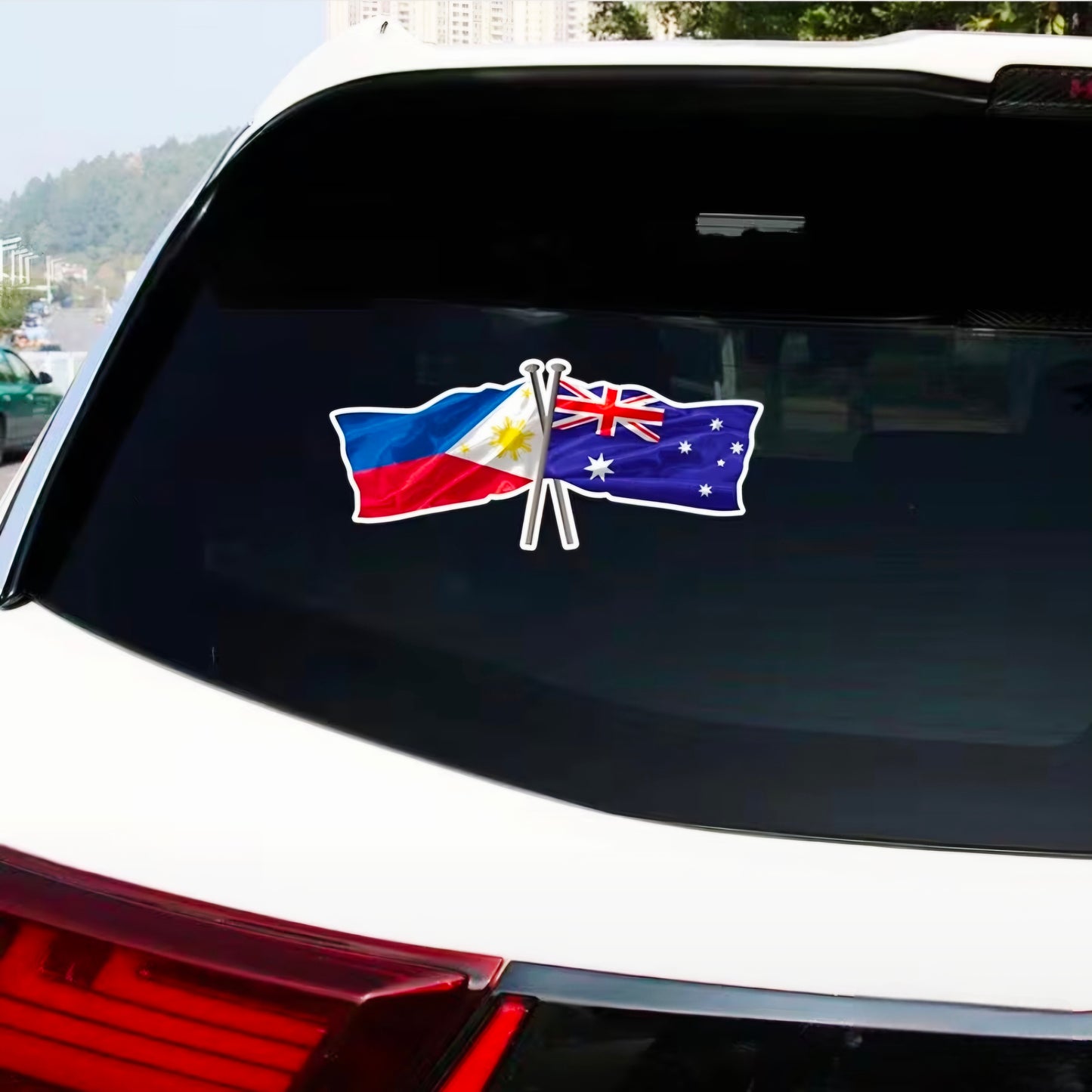 Philippines-Australia Flag Patriotic CAR DECAL/STICKER