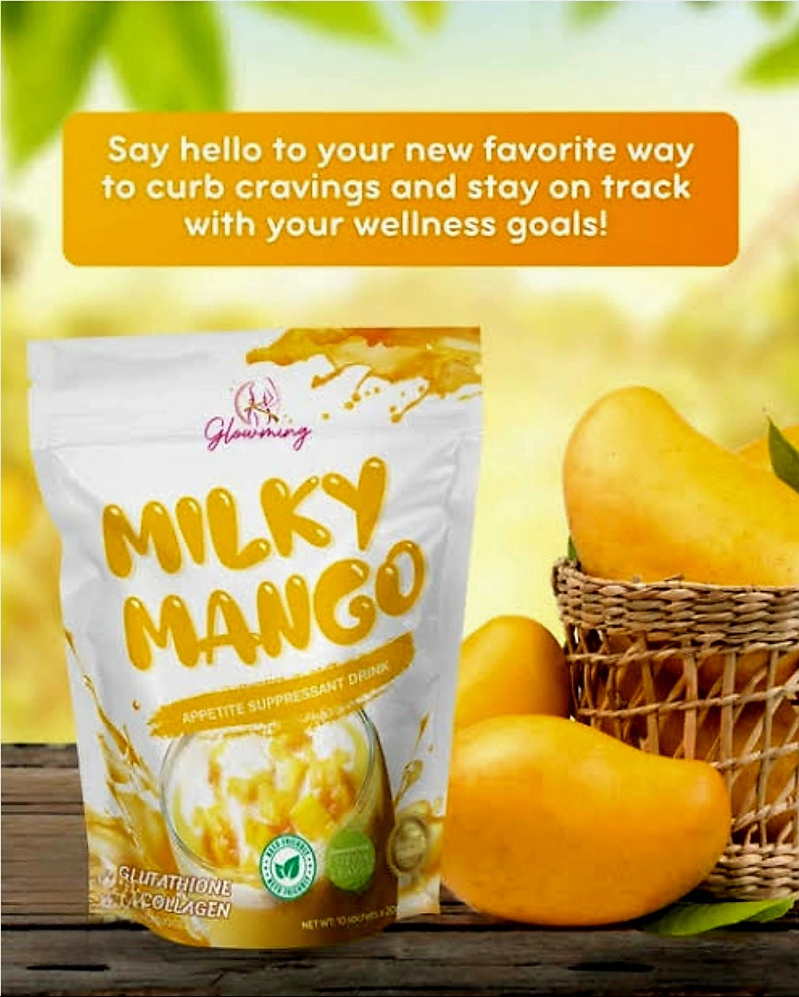 Glowming MILKY MANGO 21g × 10 sachets APPETITE SUPPRESANT DRINK
