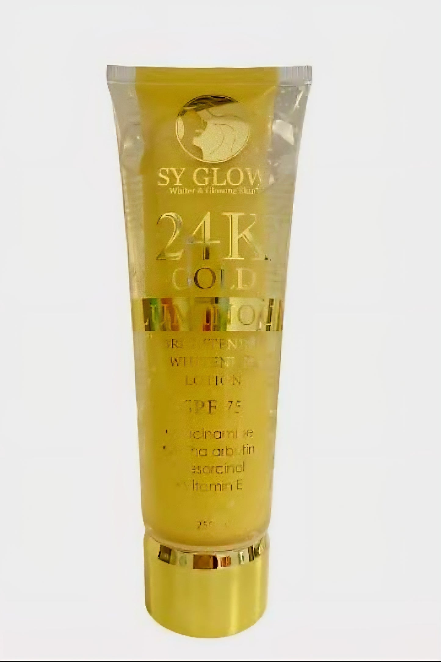 SY GLOW 24K GOLD LUMINOUS Brightening Whitening Lotion SPF75 250ml