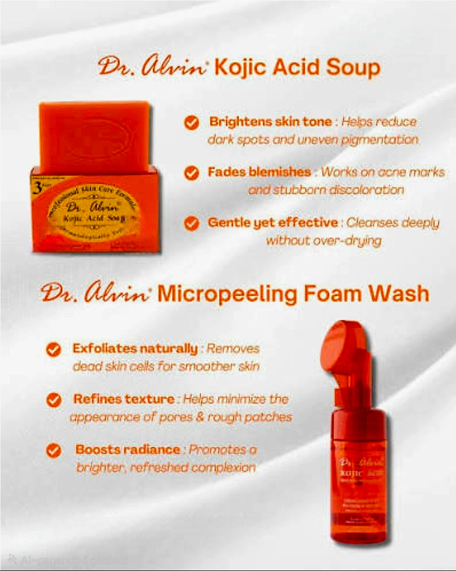 Dr.Alvin KOJIC ACID MICROPEELING Foam Wash 115ml