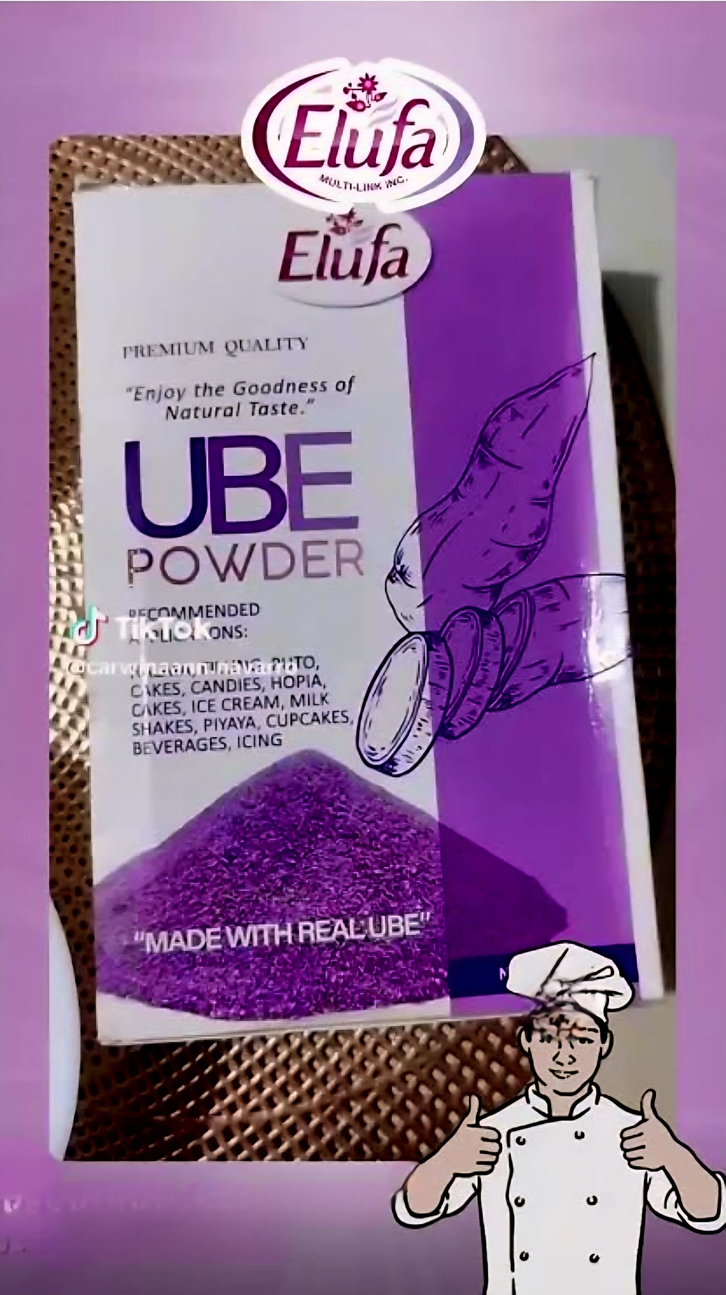 Elufa Brand PURE UBE POWDER 115g Pouch