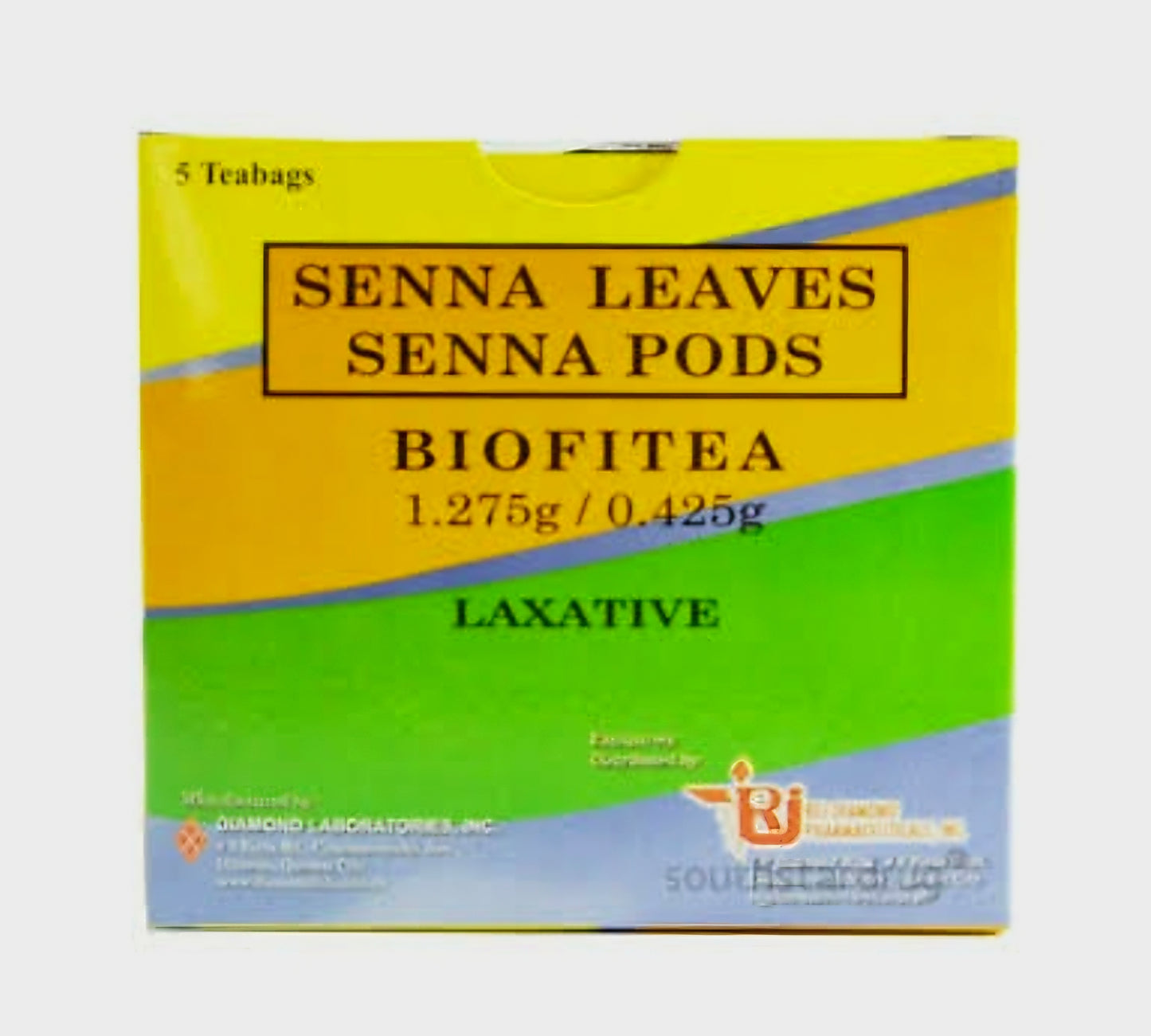 BIOFITEA Senna Leaves Senna Pods 5 Teabags TRIAL PACK