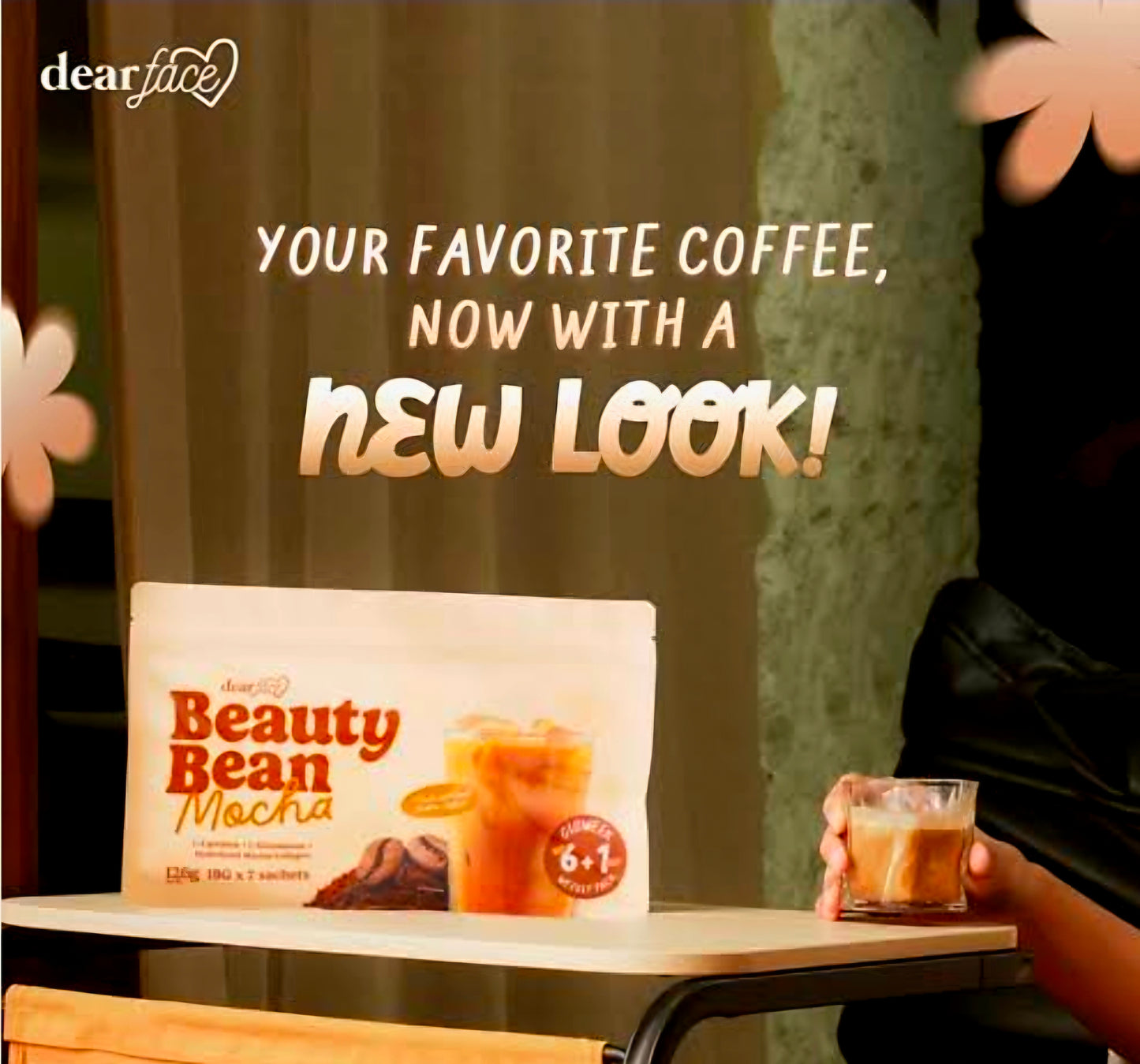DearFace BEAUTY BEAN MOCHA Gloweek Weekly Pack