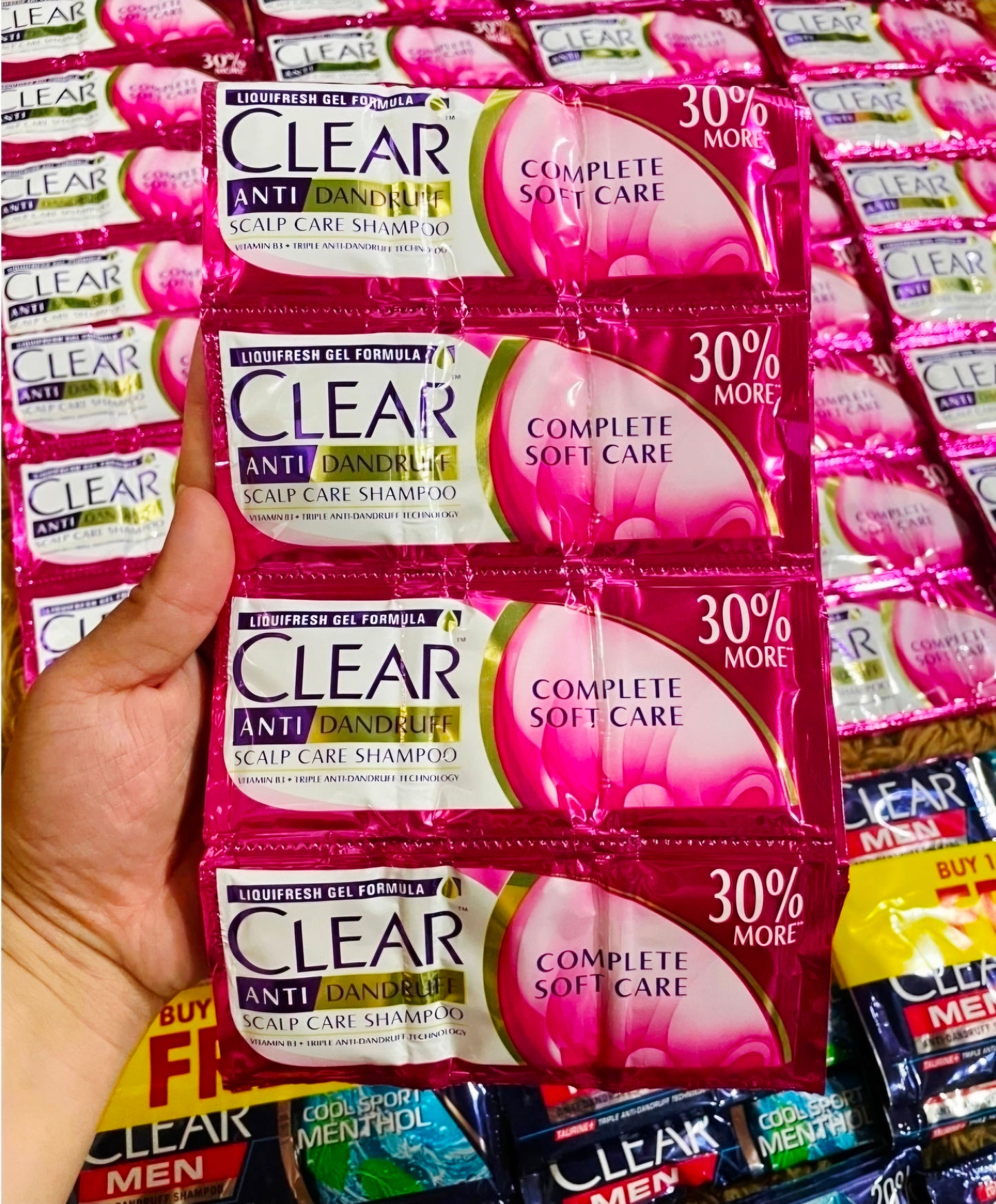 CLEAR SCALP CARE ANTI-DANDRUFF SHAMPOO 15ML×12 HANGER-SACHETS