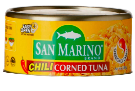 San Marino CHILI CORNED TUNA 180g Easy-Open-Can