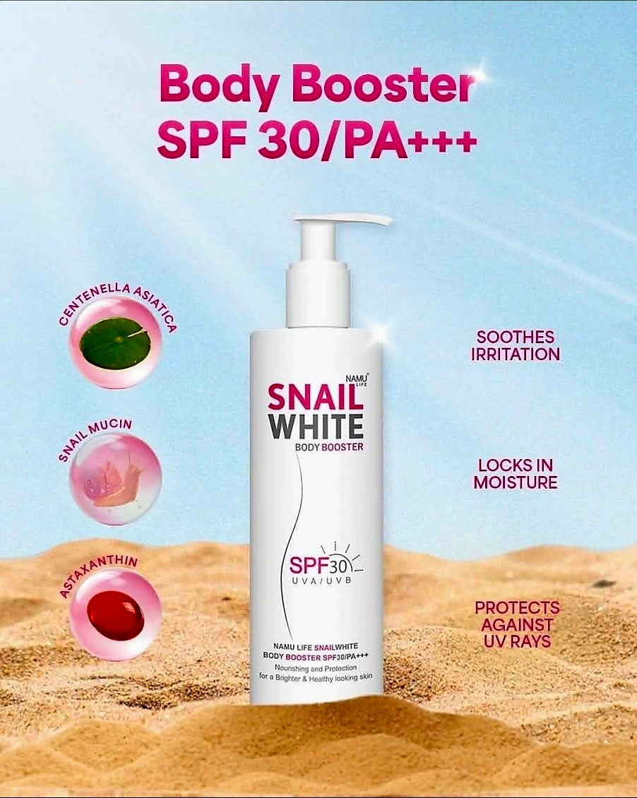 Namu Life SNAIL WHITE Body Booster Lotion SPF30 350g THAILAND