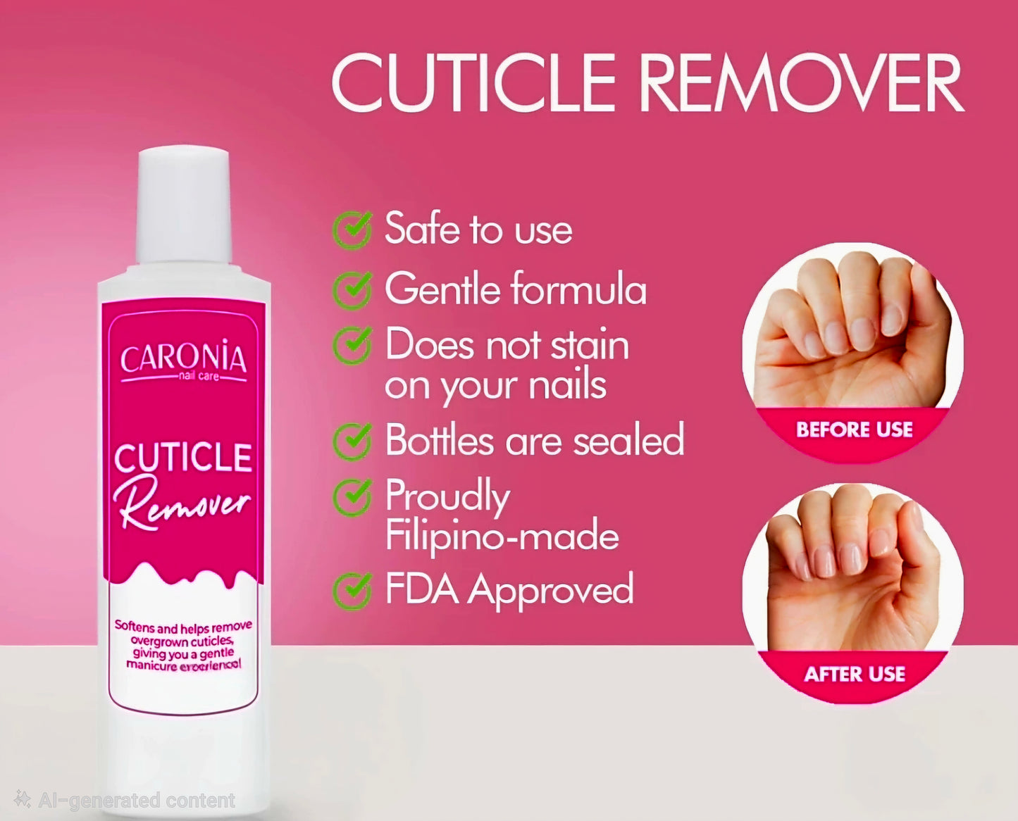 CARONIA CUTICLE REMOVER 125ML