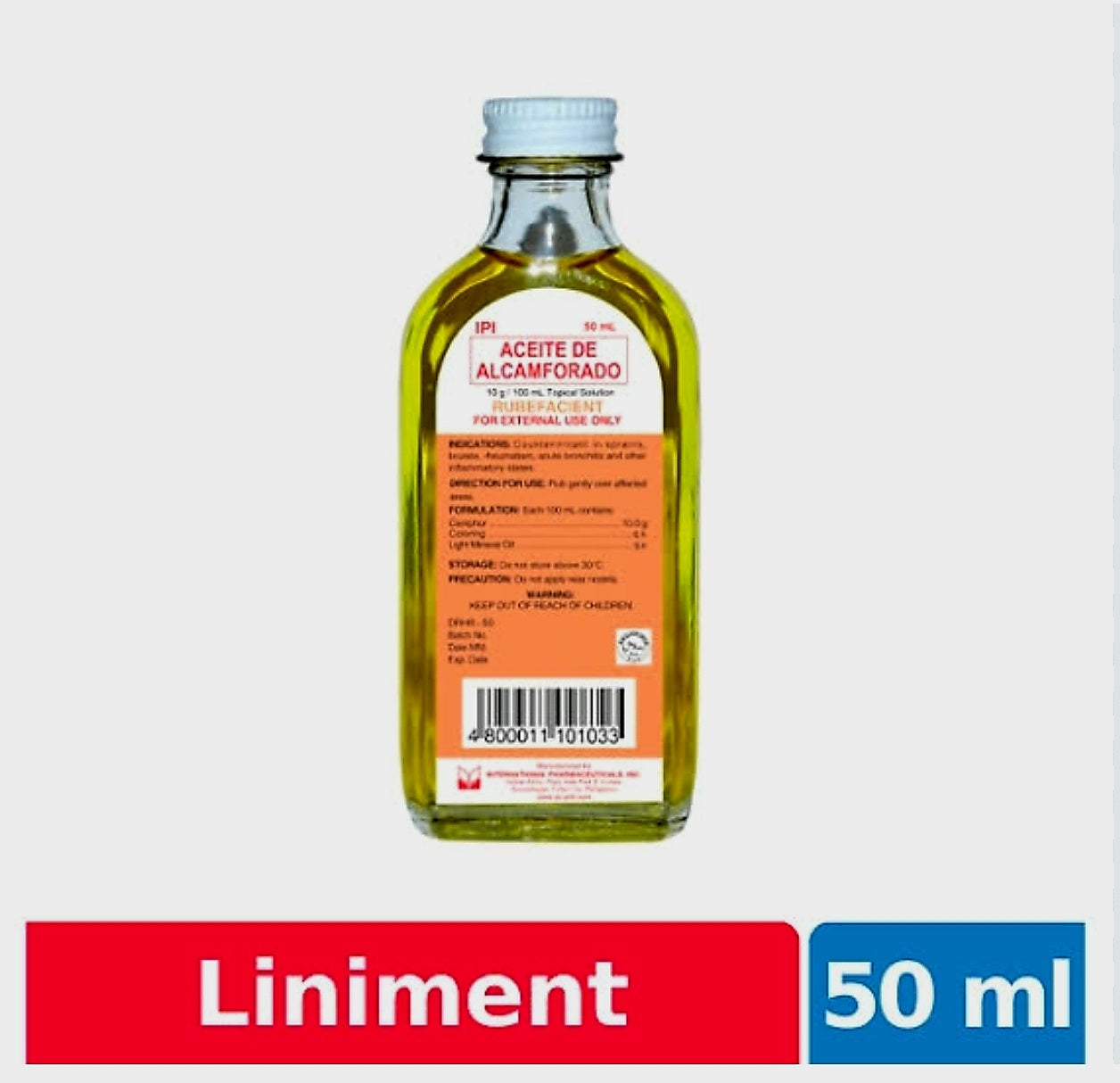 Aceite De Alcamforado 50ml