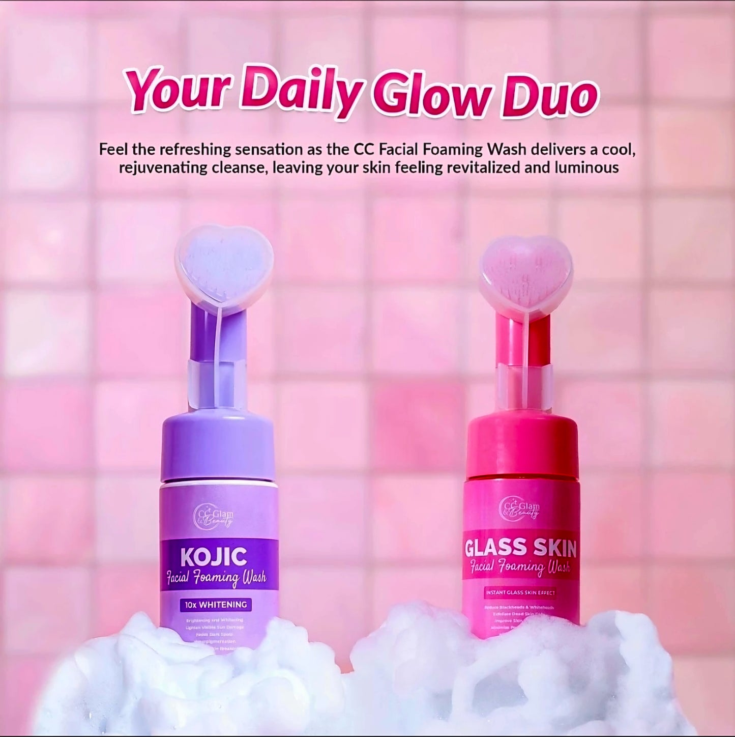 CC Glam & Beauty GLASS SKIN Facial Foaming Wash 100ml