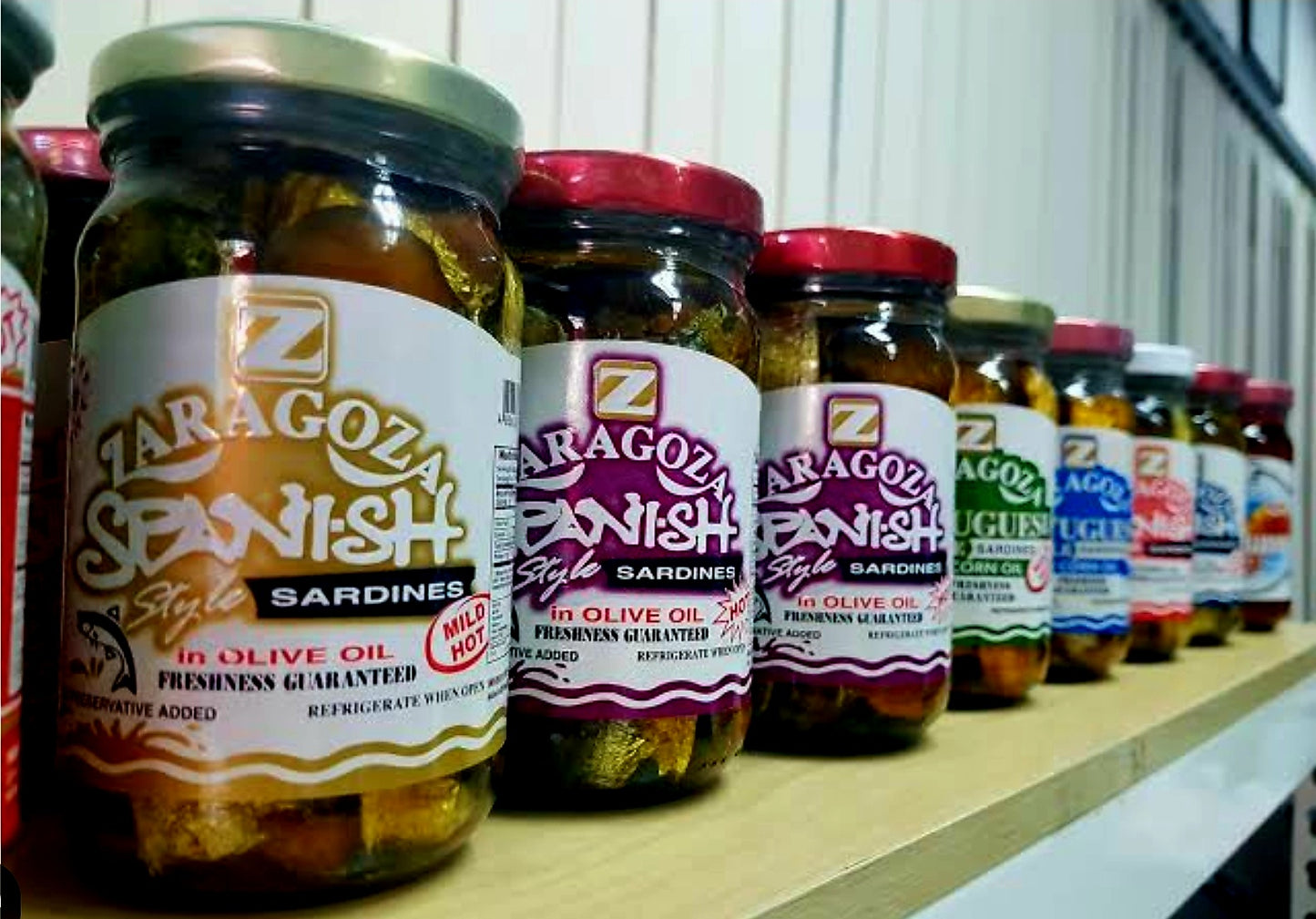 ZARAGOZA Spanish Style Sardines CHUNKS in Corn Oil 220g HOT (24.04.28)