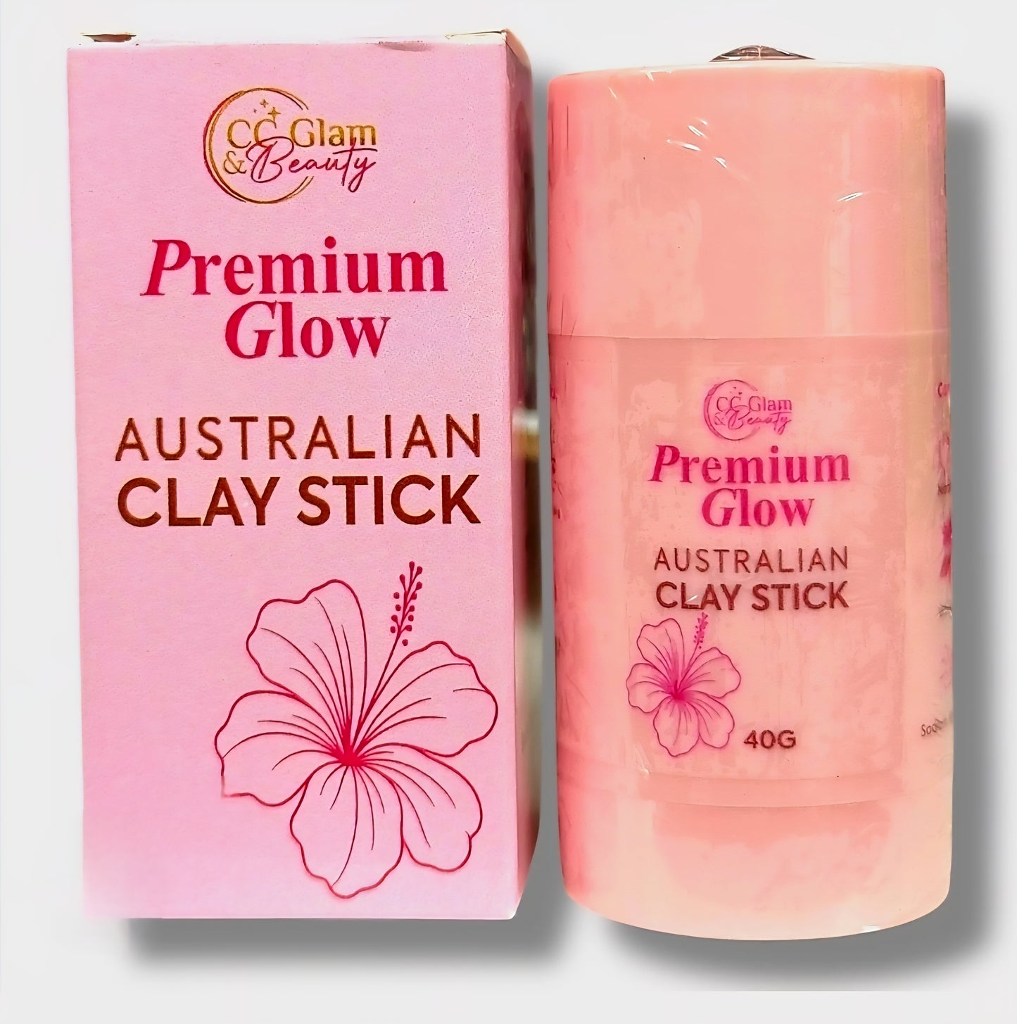 Premium Glow AUSTRALIAN CLAY STICK by CC Glam & Beauty 40g