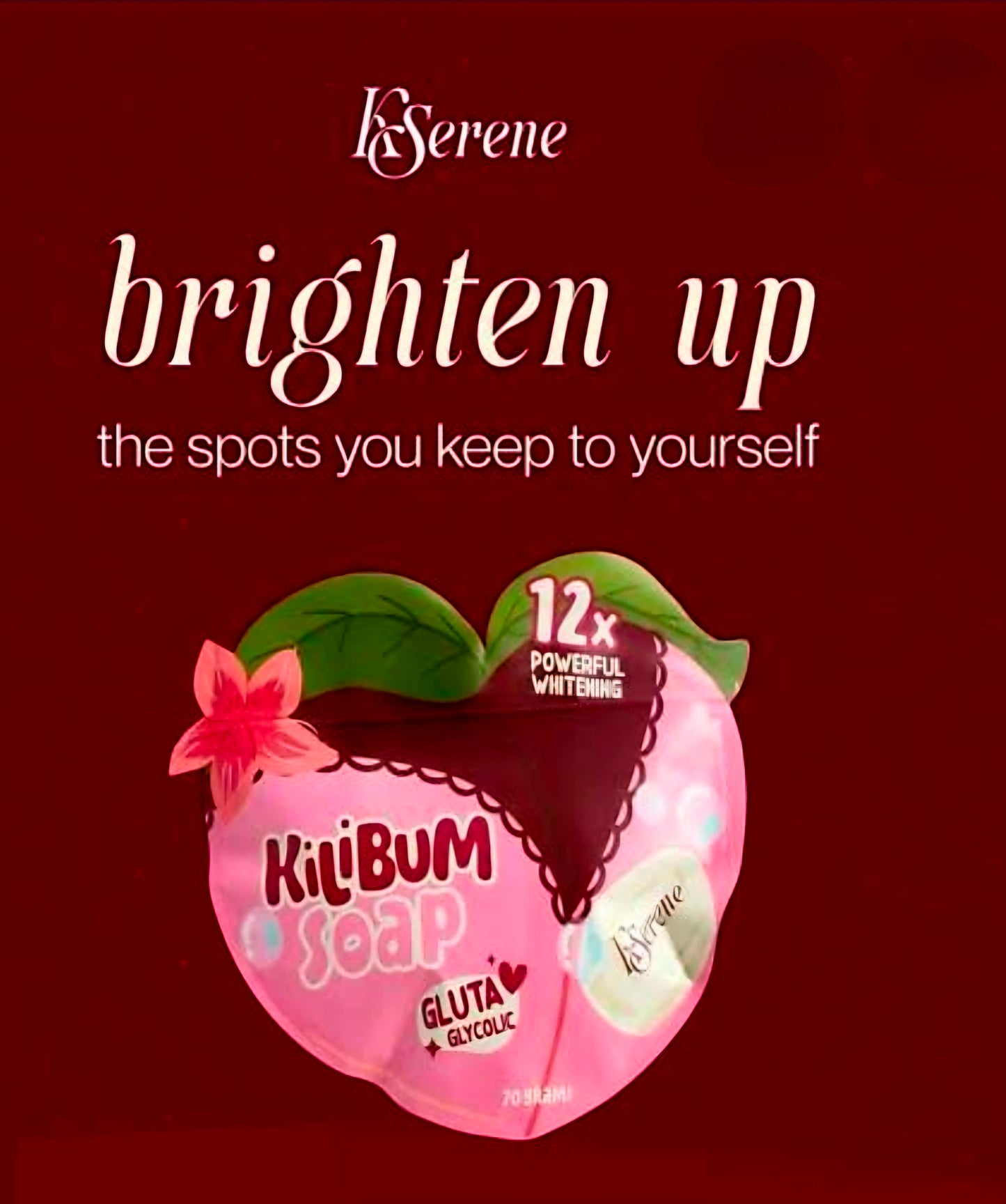 KSerene KILIBUM SOAP Gluta Glycolic 12x Powerful Whitening 70g×3pcs Pack