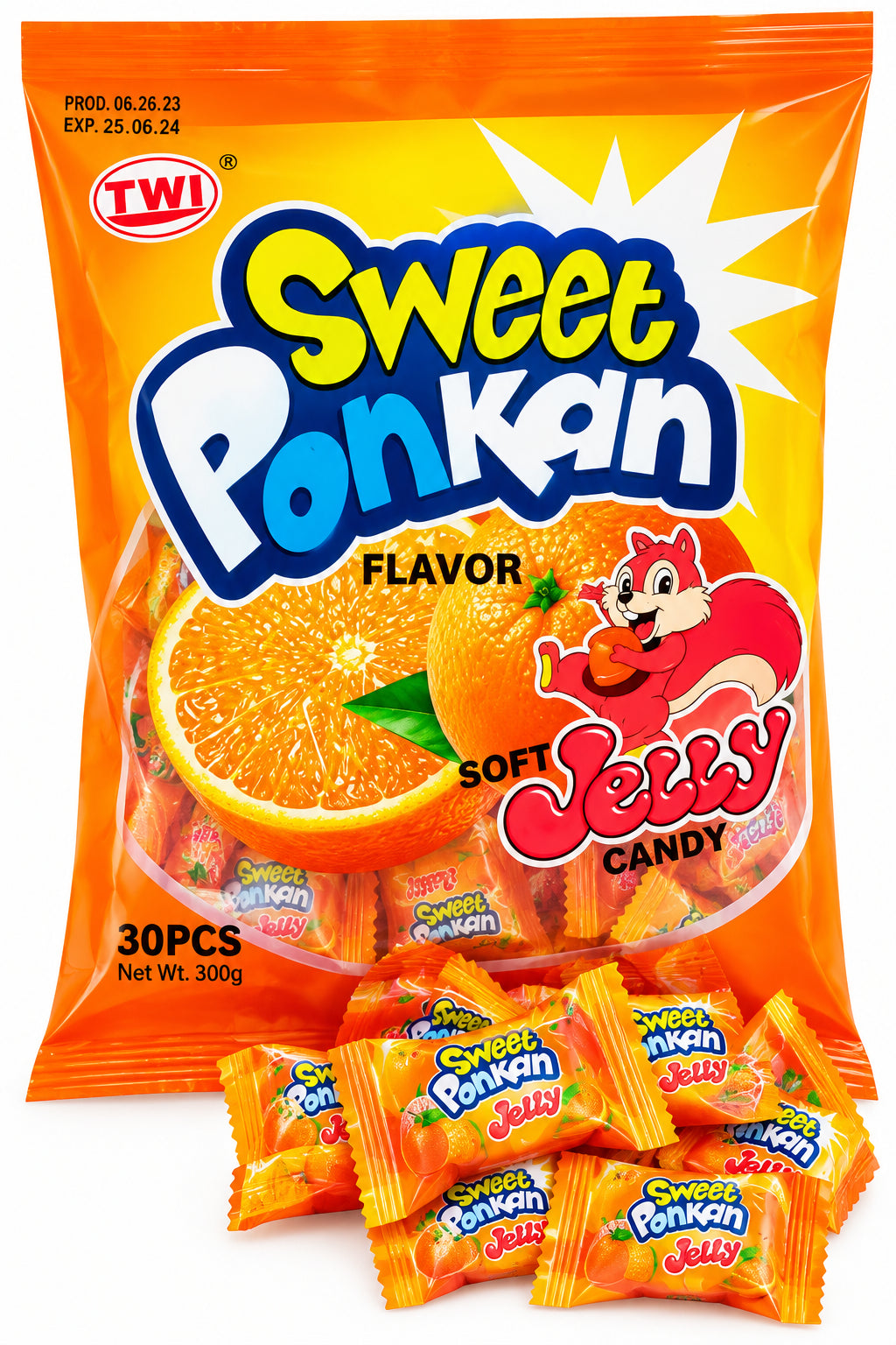 TIWI SWEET PONKAN JELLY CANDY 30-PCS (16/01/28)