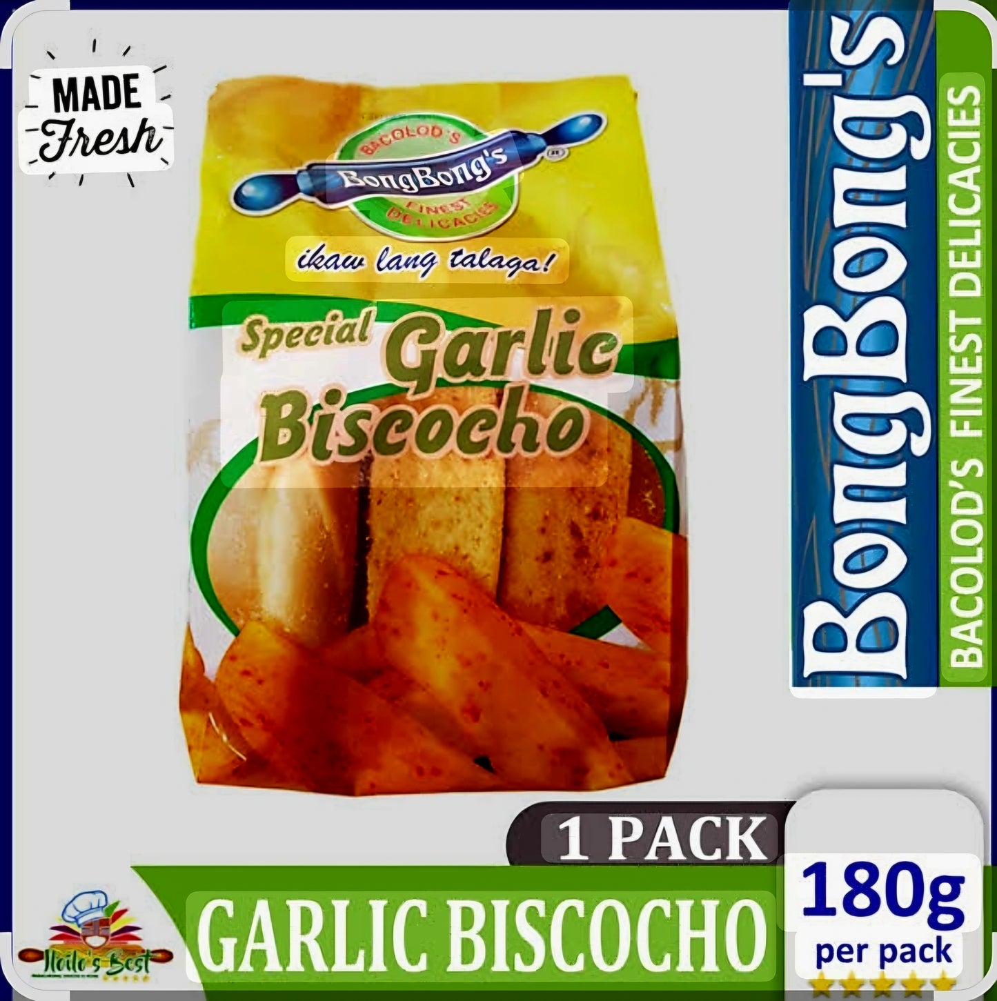 Bongbong's GARLIC BISCOCHO 180g