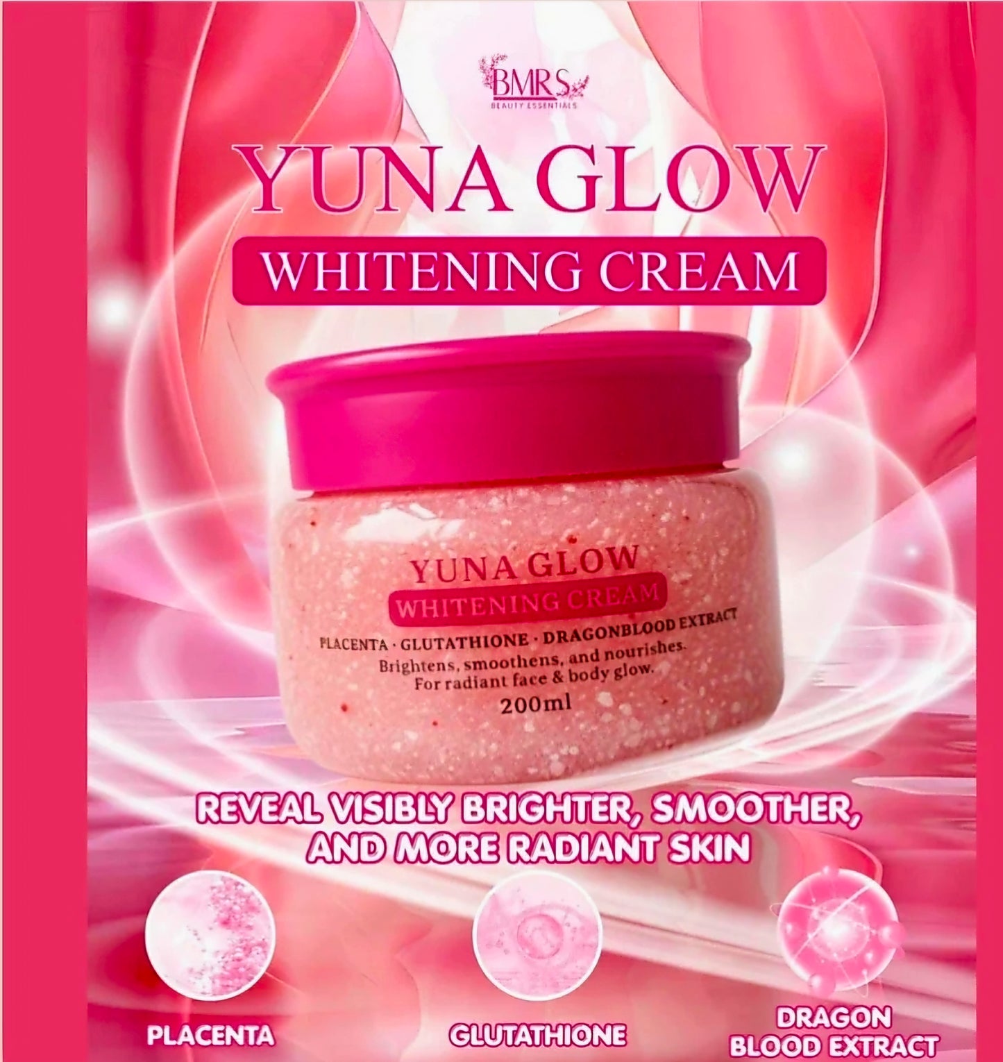 BMRS YUNA GLOW Whitening Cream 200ml
