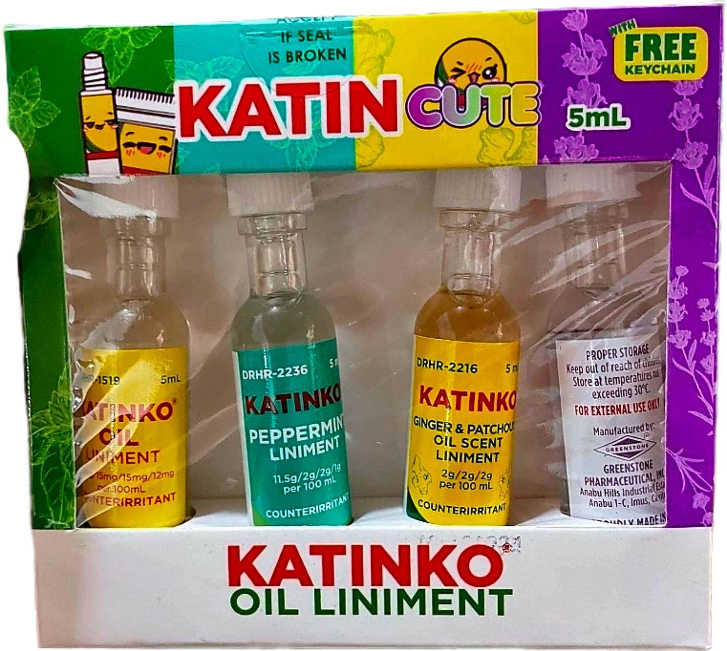 KATINKO KATIN-CUTE ASSORTED LINIMENT SET 5ML