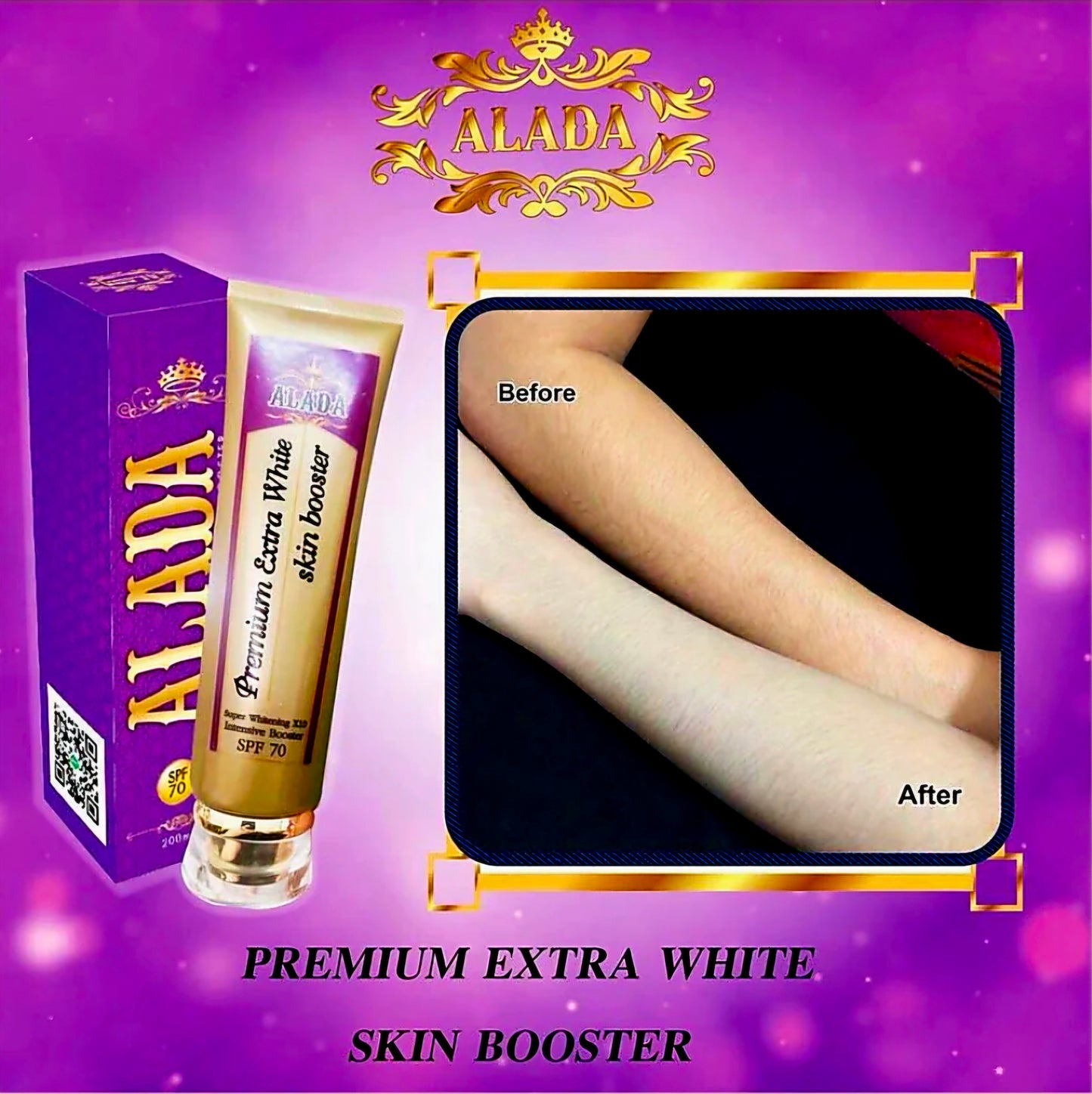 Alada PREMIUM EXTRA WHITE SKIN BOOSTER Super Whitening 10x Intensive Booster SPF70  200ml