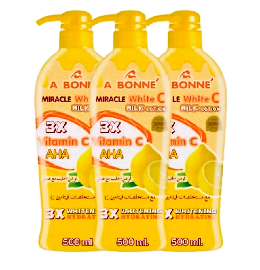 A BONNE' Miracle White C Milk Lotion 3X VITA-C AHA 500ml