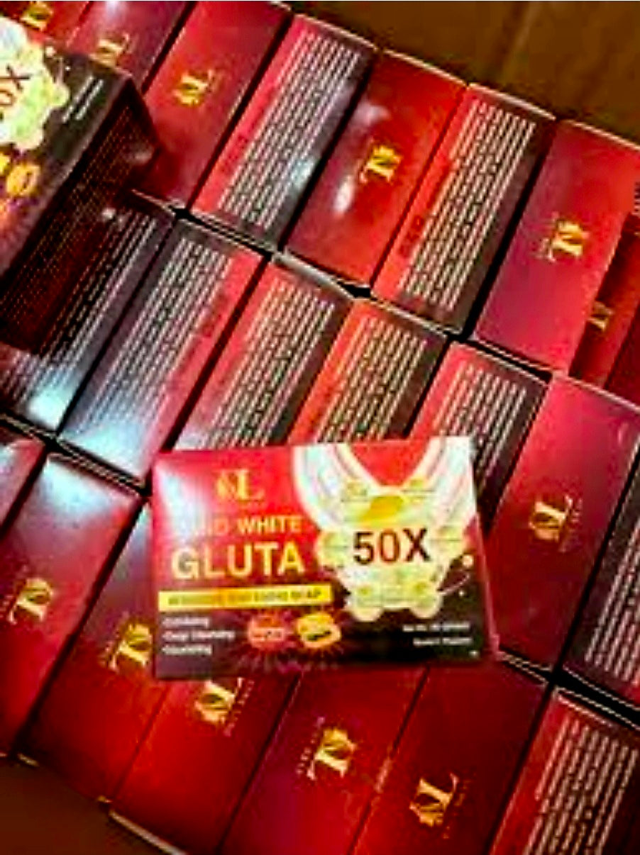 DL NANO WHITE GLUTA 50X Intensive Whitening Soap 90g Lycopene+Papaya