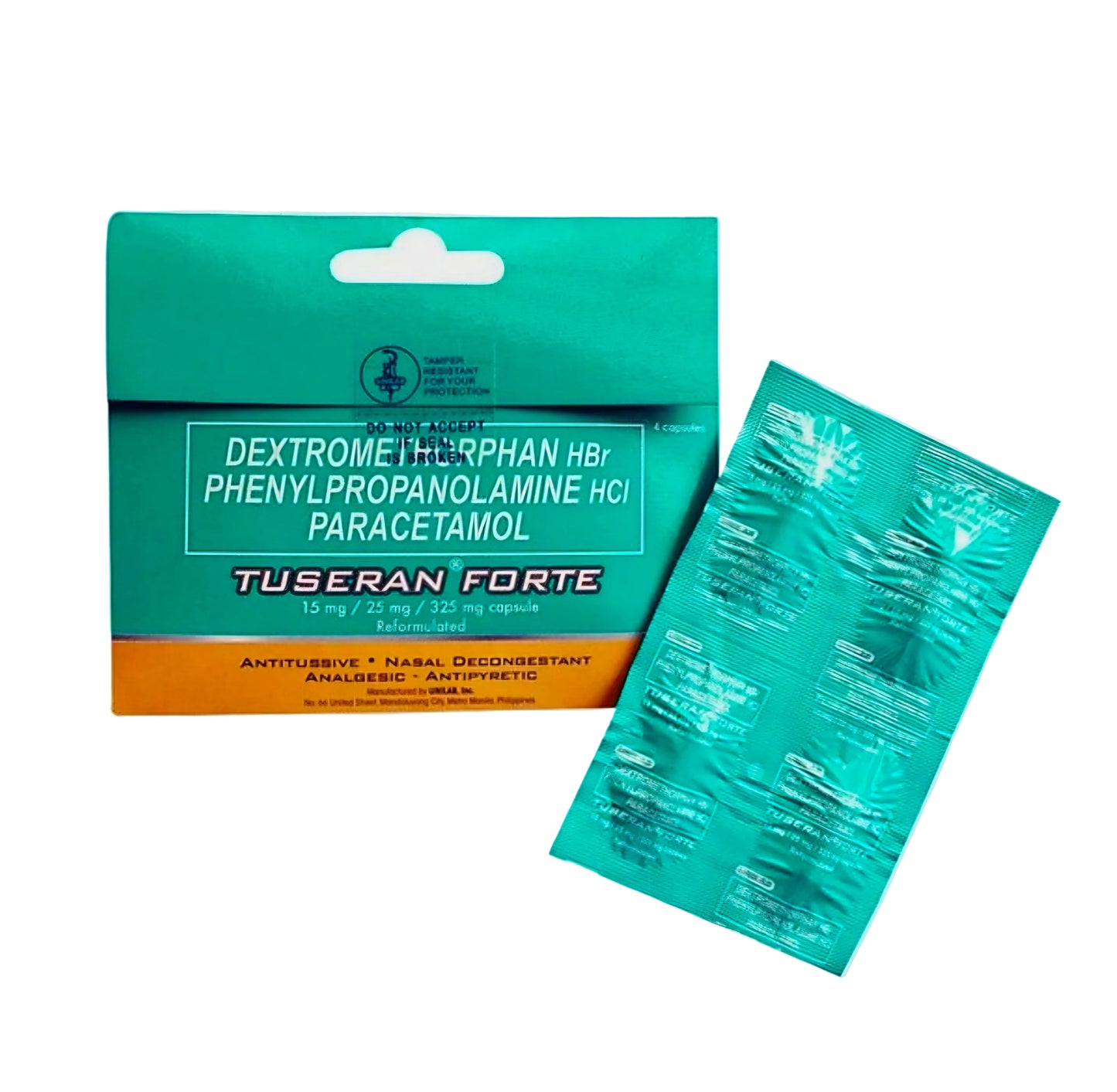 TUSERAN FORTE 4-capsules TRAVEL PACK