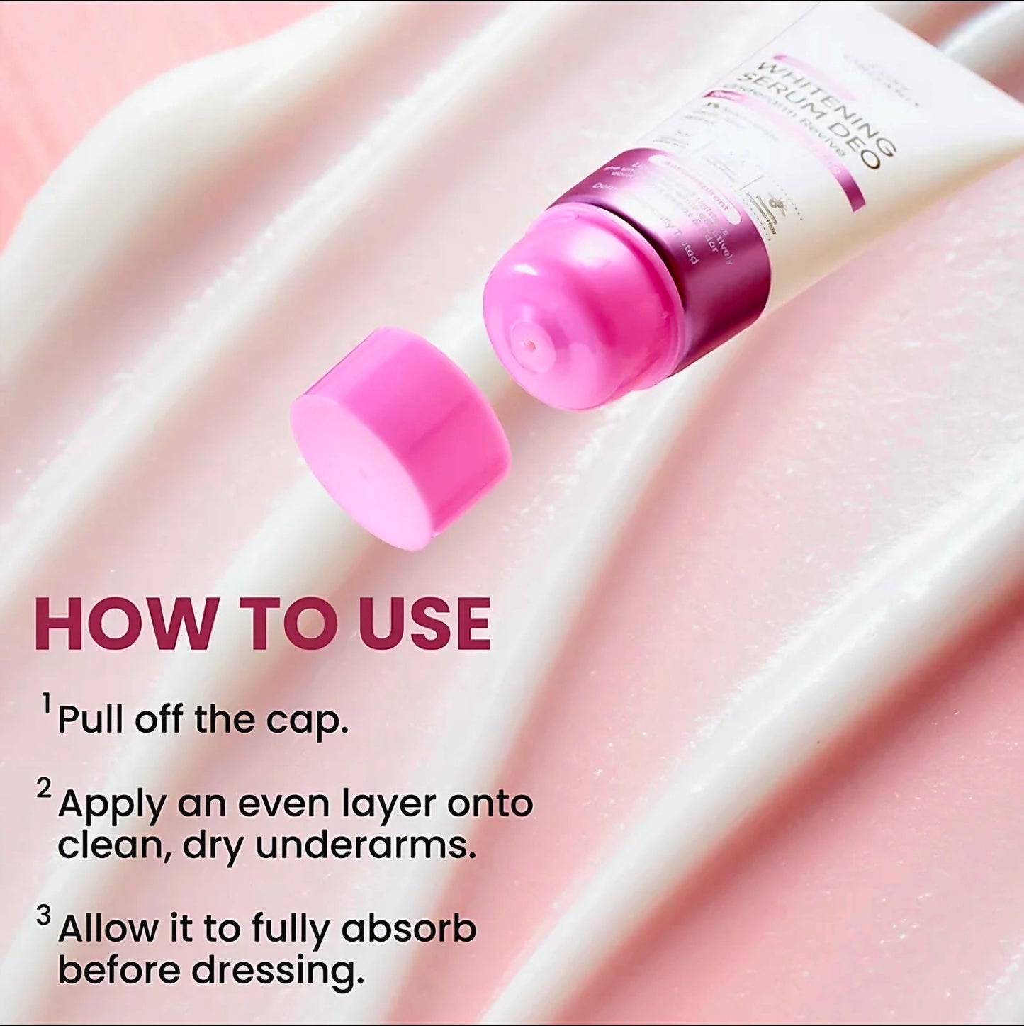 Luxe Organix WHITENING SERUM DEO Underarm Revive Tone Correct + Firming 50g