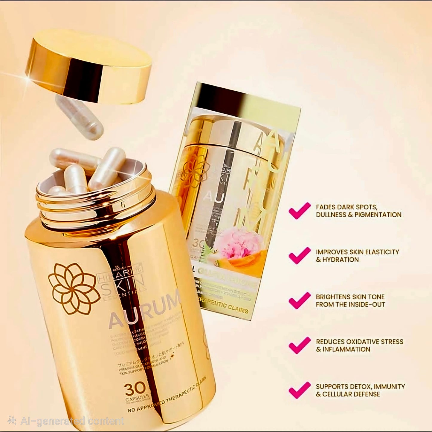 HIKARI AURUM S-ACETYL GLUTA-CAPSULES 30'S