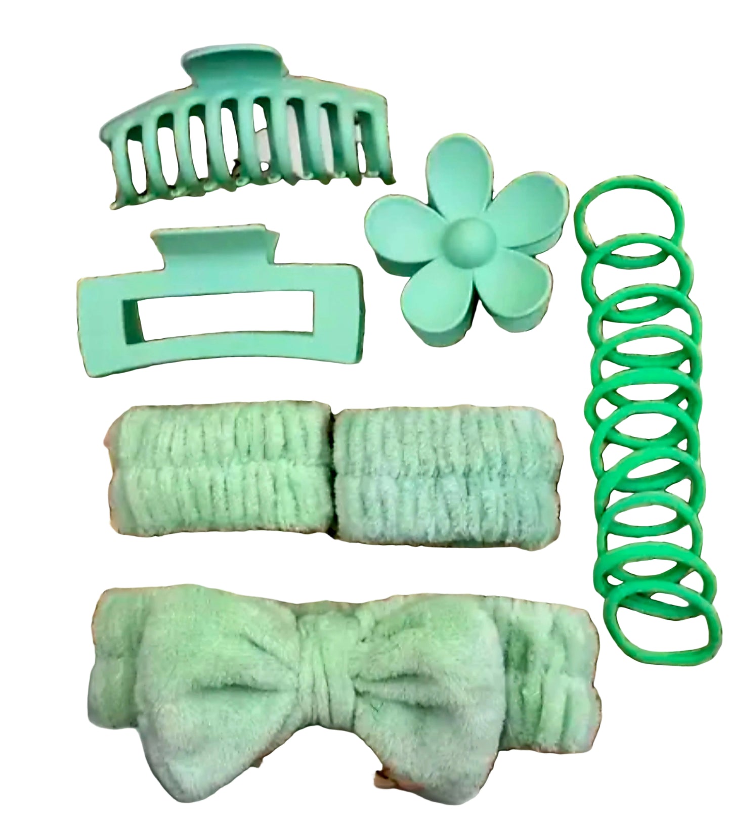 Complete Facial SPA ACCESSORIES SET in PP Packing Organizer (MINT GREEN)