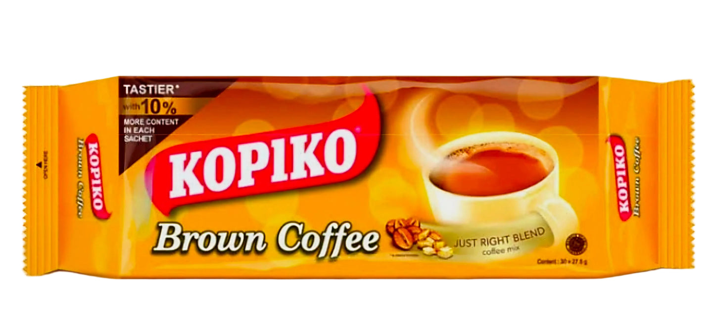 KOPIKO BROWN 3-IN-1 COFFEE 30G×30-PCS JUMBO PACK