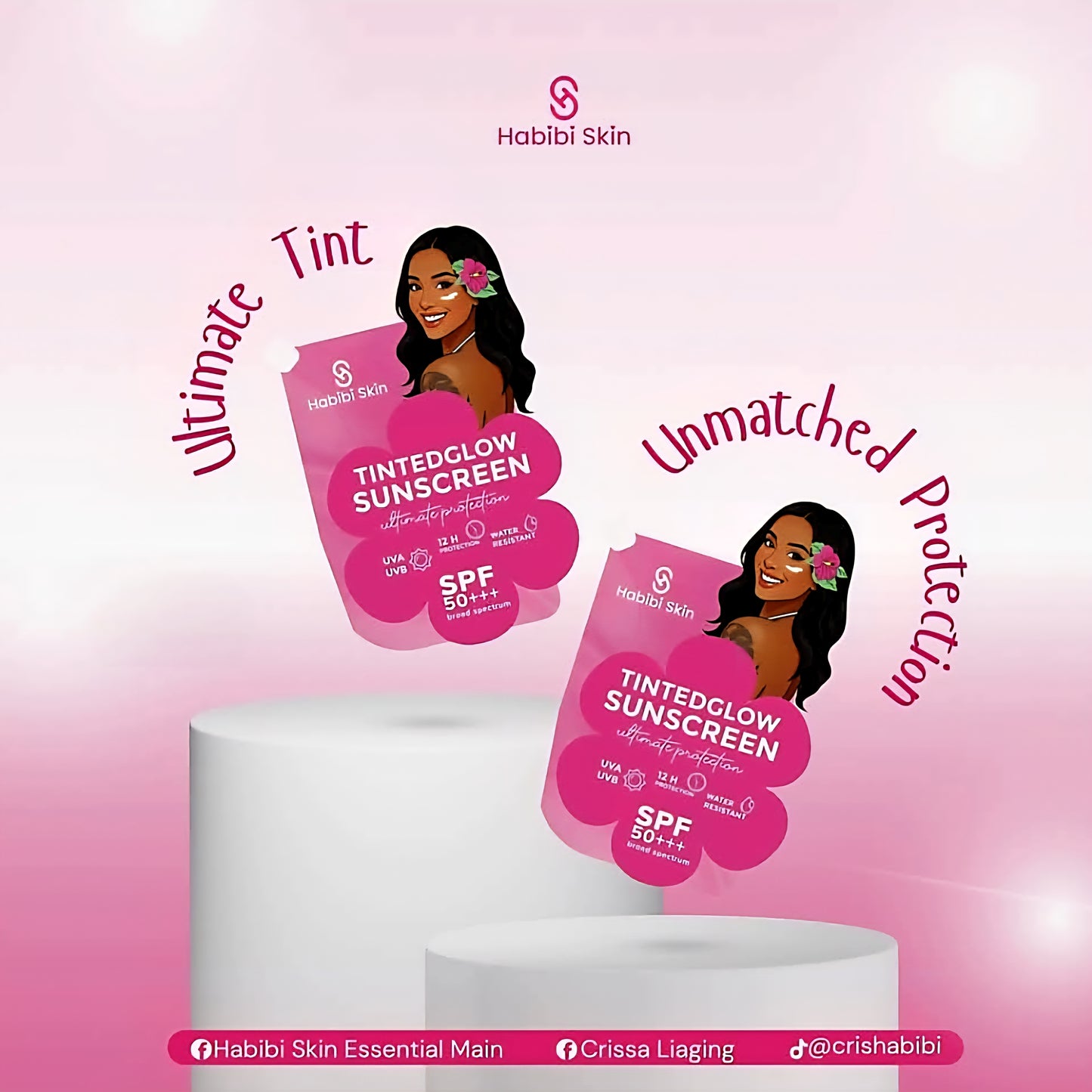 Habibi Skin TINTED GLOW SUNSCREEN UVA/UVB SPF50 50ml Resealable Cap