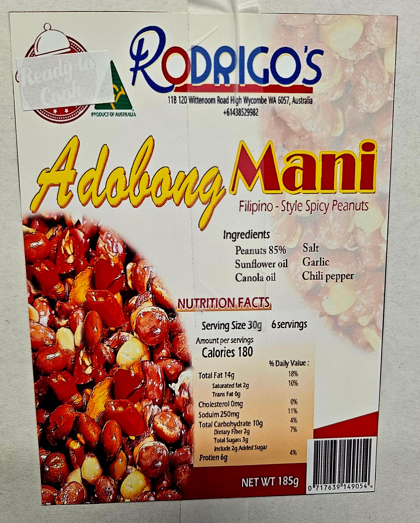 RODRIGO'S ADOBONG MANI 185G
