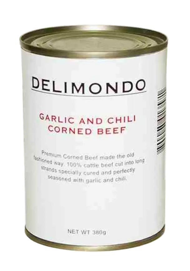 DELIMONDO CHILI GARLIC CORNED BEEF 380G