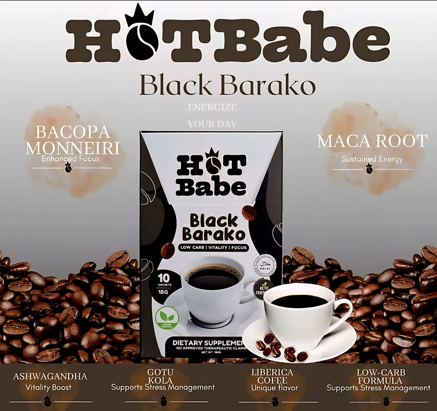 Hot Babe BLACK BARAKO 18g×10sachets
