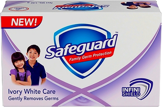 SAFEGUARD IVORY WHITE CARE BAR SOAP 125G