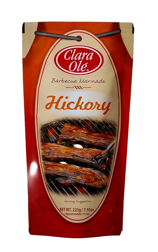 Clara Olè HICKORY BARBEQUE MARINADE 225g Doy Pack