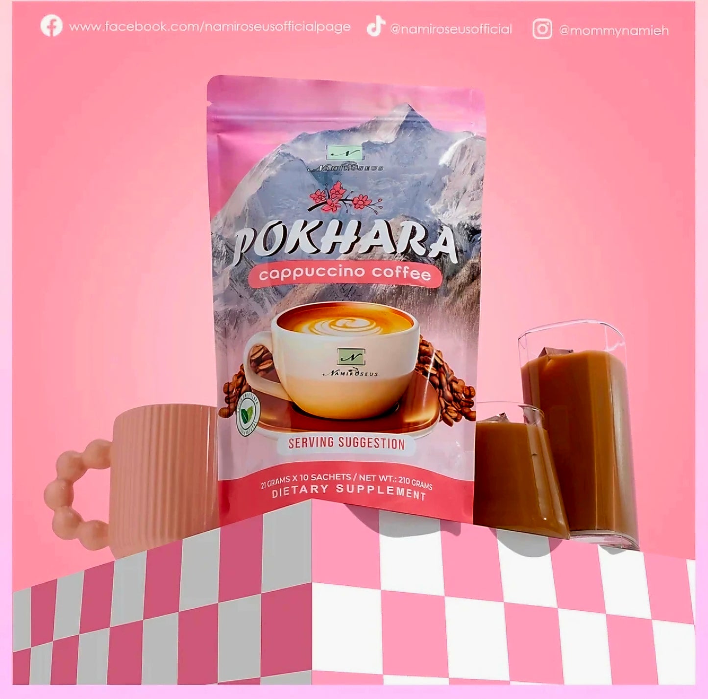 Namiroseus POKHARA Cappuccino Coffee 21g x 10-sachets