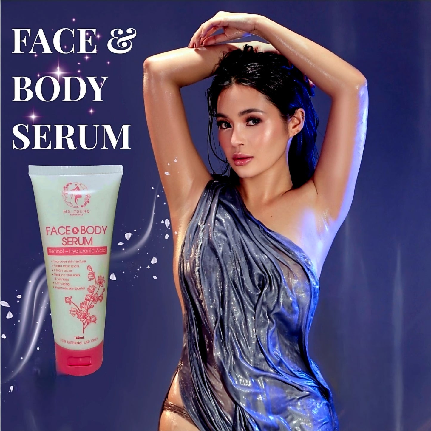 MS.TSUNG Face & Body Serum Retinol +Hyaluronic Acid 100ml