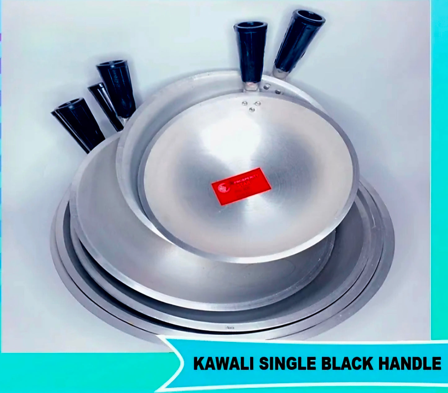 Kawali Single Black-Handed Size#1 37cm-wide 8cm-depth (LARGE)