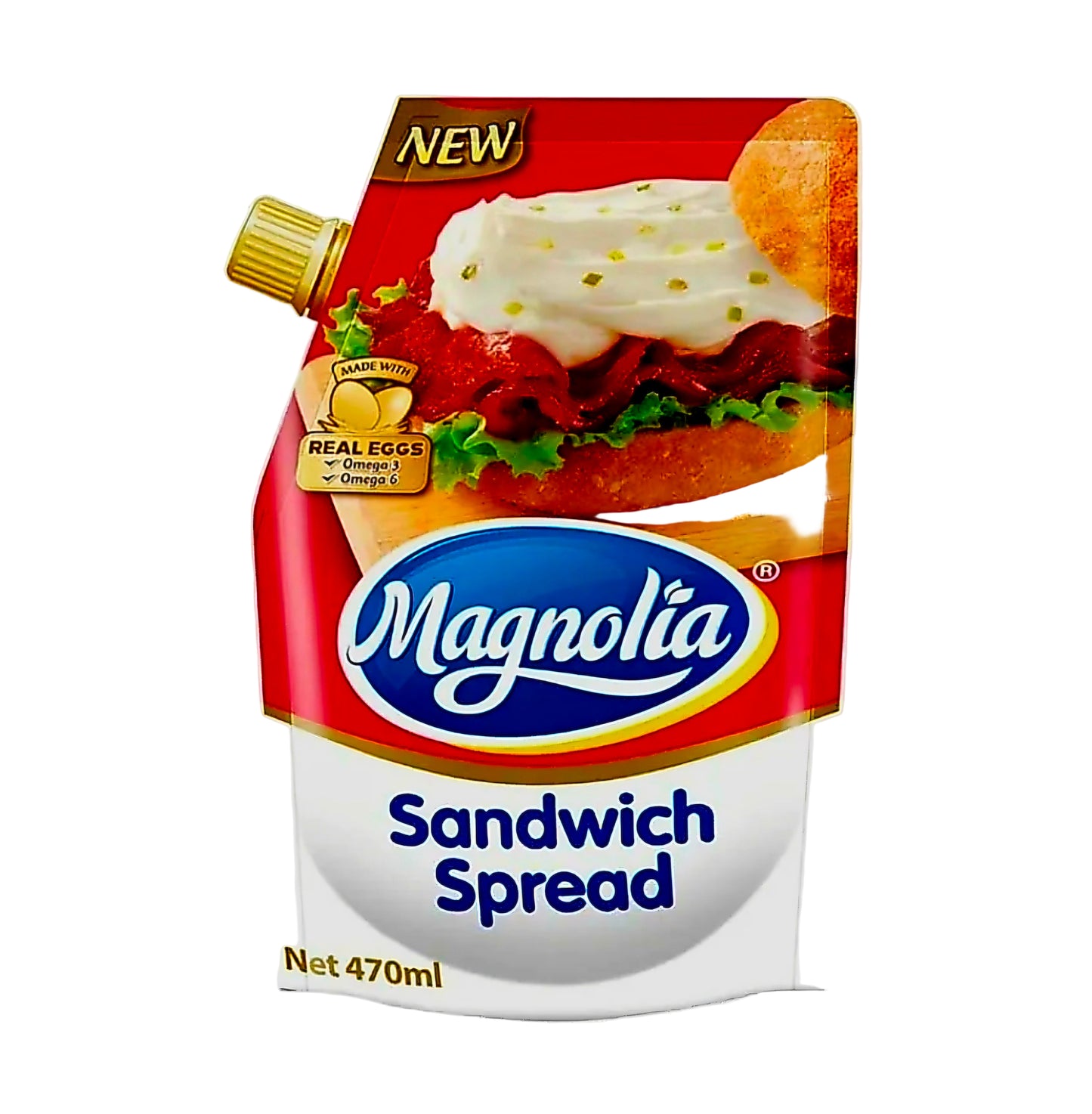 Magnolia SANDWICH SPREAD 470ml Large Pouch Resealable Cap