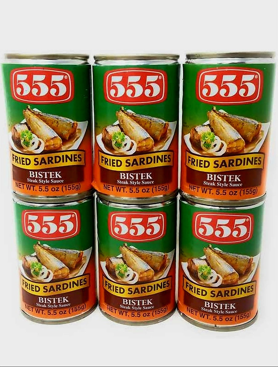 555 Fried Sardines BISTEK 155g