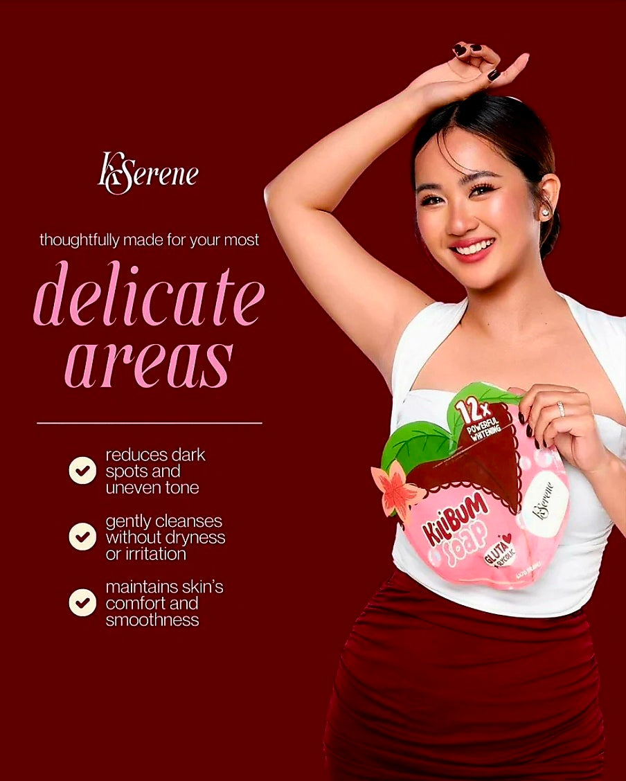 KSerene KILIBUM SOAP Gluta Glycolic 12x Powerful Whitening 70g×3pcs Pack