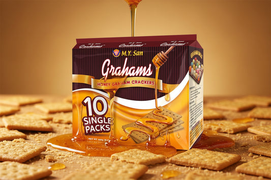 GRAHAM HONEY CRACKERS 25G×10 (10 SINGLE PACKS)