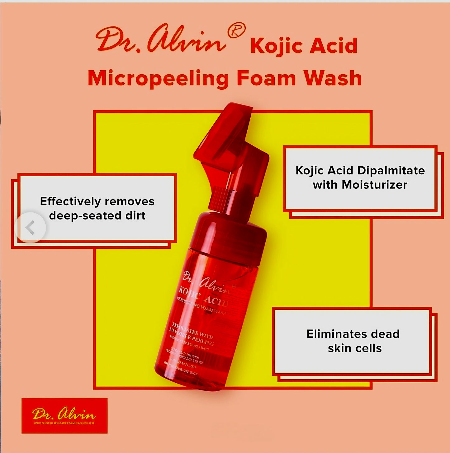 Dr.Alvin KOJIC ACID MICROPEELING Foam Wash 115ml