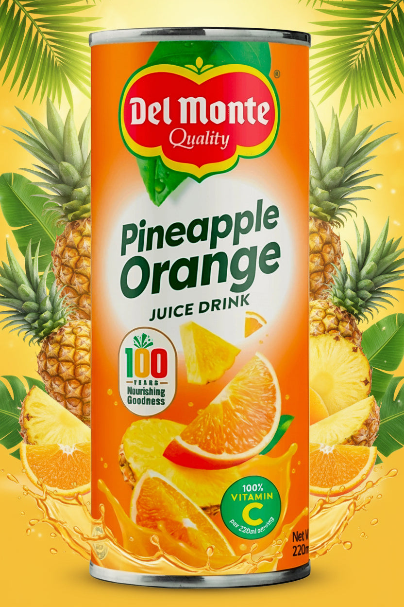 DEL MONTE PINEAPPLE ORANGE JUICE 220ML (28/02/28)