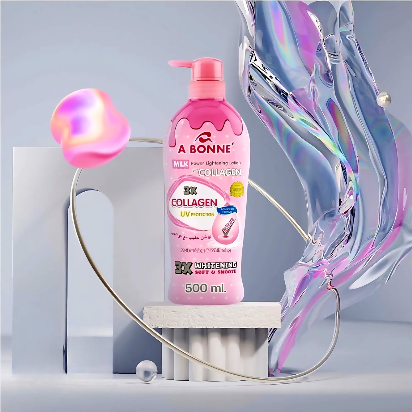 A BONNE' 3X COLLAGEN Milk Whitening Lotion 500ml