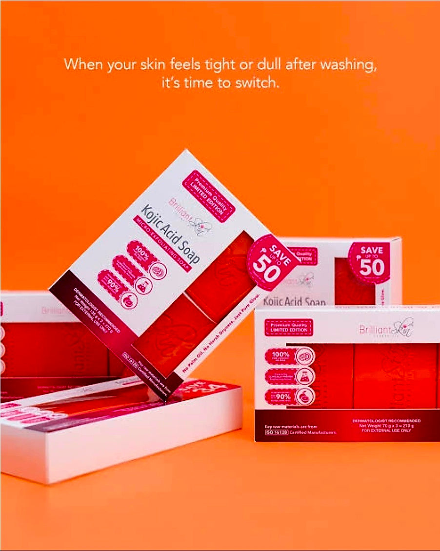 Brilliant Skin KOJIC ACID SOAP Twin-Pack 135g×2-pcs (LIMITED EDITION)