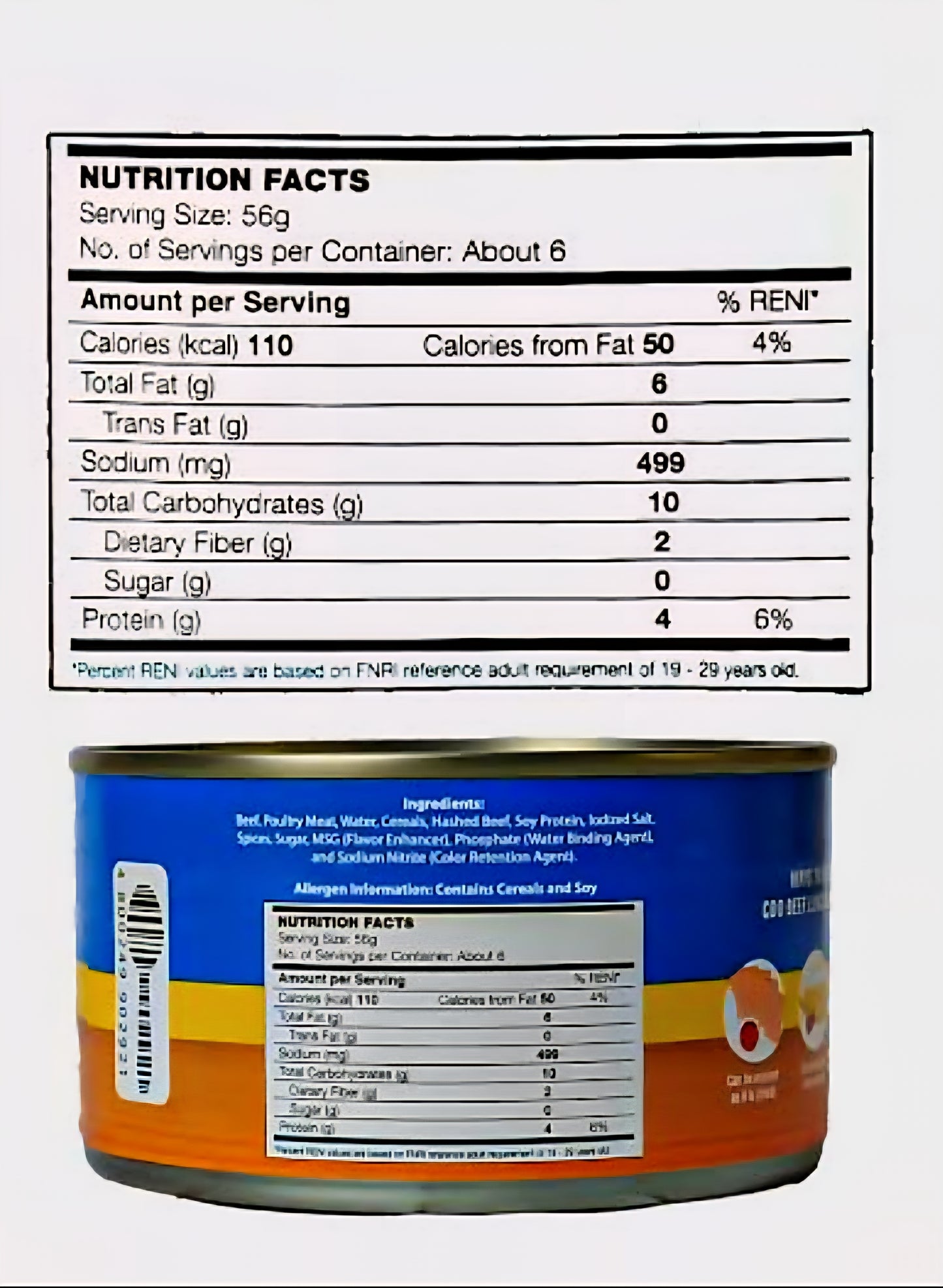 CDO Beef Luncheon Meat 350g FLAT TIN