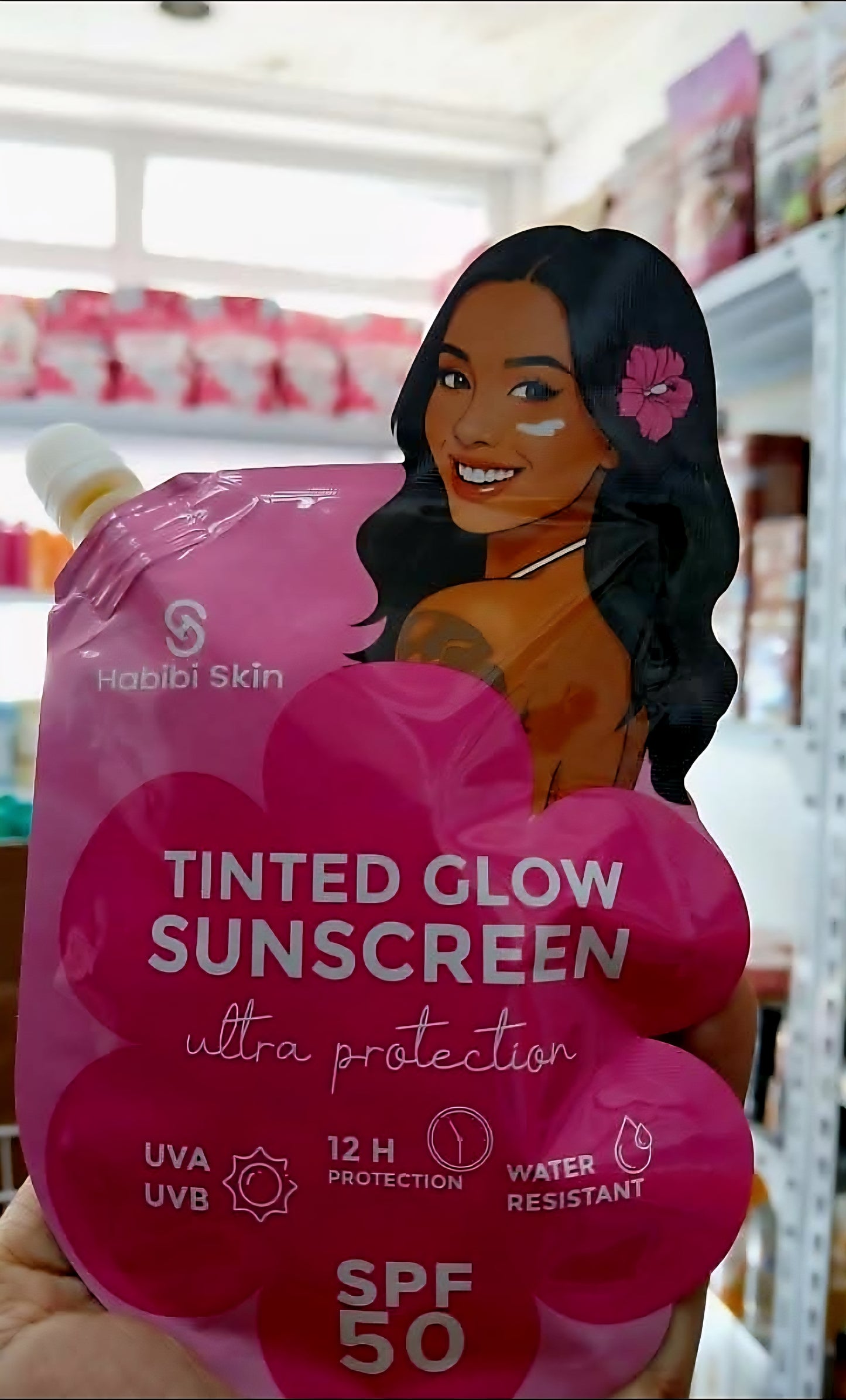 Habibi Skin TINTED GLOW SUNSCREEN UVA/UVB SPF50 50ml Resealable Cap