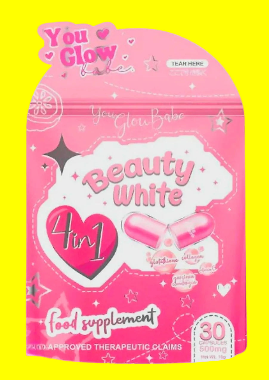 You Glow Babe BEAUTY WHITE 4-in-1 Glutathione 30-Capsules