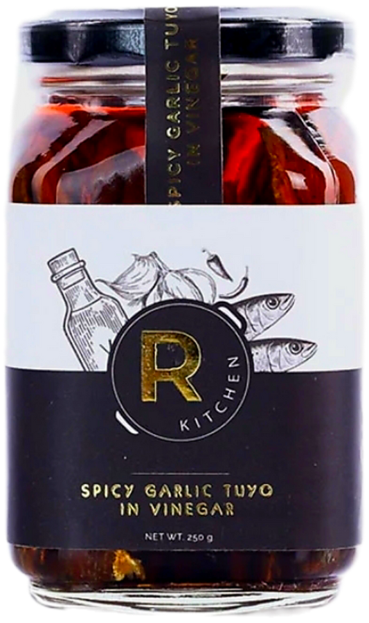 R-KITCHEN SPICY GARLIC TUYO IN VINEGAR 250G